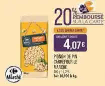 Match Carrefour - pignon de pin le marche offre