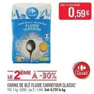 Match Carrefour - farine de blé fluide classic' offre