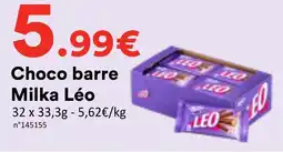 Hmarket Milka Léo Choco barre offre