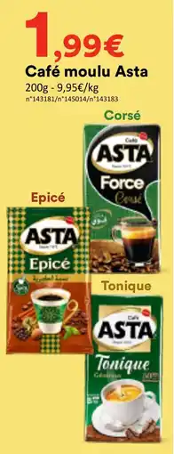 Hmarket Asta Café moulu offre