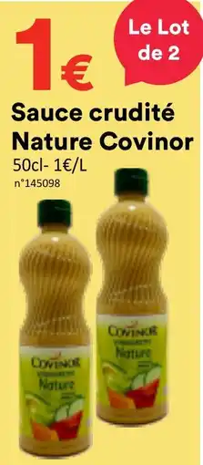 Hmarket Covinor Sauce crudité Nature offre