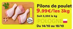 Hmarket Pilons de poulet offre