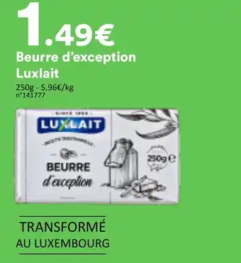 Luxlait Beurre d'exception