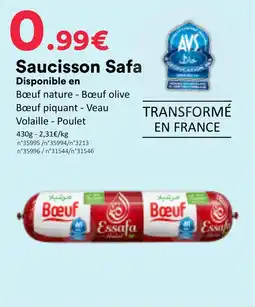 Hmarket Safasa Saucisson offre