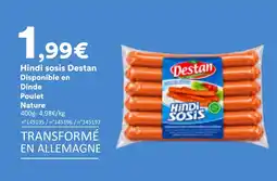 Hmarket Destan Hindi sosis offre