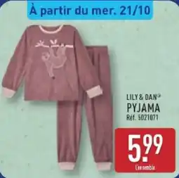 ALDI LILY & DAN PYJAMA offre