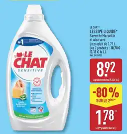 ALDI LE CHAT LESSIVE LIQUIDE offre