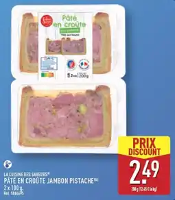 ALDI LA CUISINE DES SAVEURS PÂTÉ EN CRUITE JAMBON PISTACHE offre