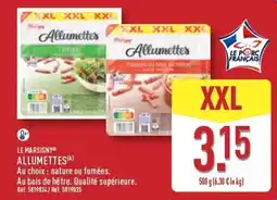ALDI LE MARSIGNY ALLUMETTES offre