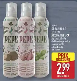 ALDI PEPE SPRAY HUILE D'OLIVE AROMATISÉE offre