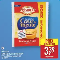 ALDI PRÉSIDENT EMENTAL EN PORTION offre