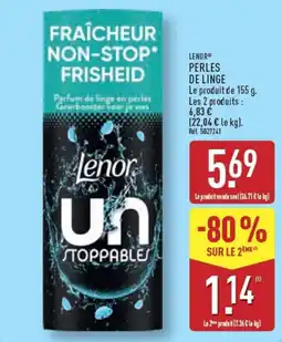 ALDI Lenor Perles de linge offre