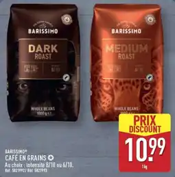 ALDI BARISSIMO CAFÉ EN GRAINS offre