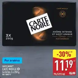 ALDI CARTE NOIRE CAFÉ MOULU offre