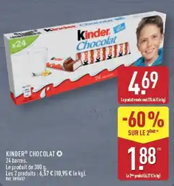 ALDI Kinder Chocolat offre