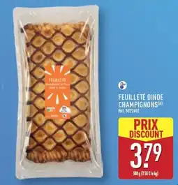 ALDI FEUILLETÉ DINDE CHAMPIGNONS offre