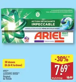 ALDI ARIEL LESSIVE DOSE* offre