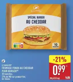 ALDI LE CAVALIER FROMAGE FONDU AU CHEDDAR offre