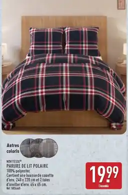 ALDI NOVITESSE PARURE DE LIT POLAIRE offre