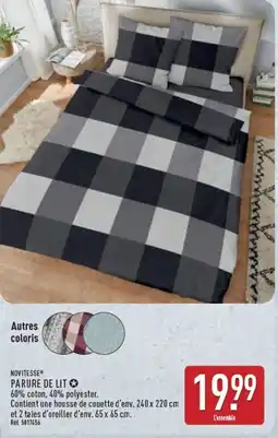 ALDI NOVITESSE PARURE DE LIT offre