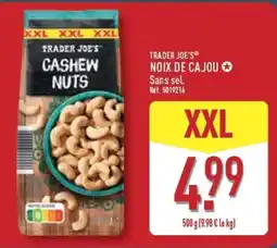 ALDI TRADER JOE'S CASHEW NUTS offre