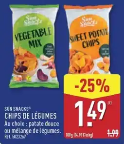 ALDI Sun Snacks Chips de légumes offre