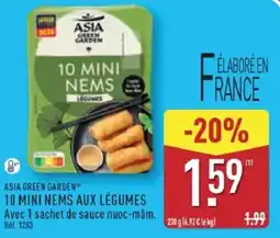 ALDI ASIA GREEN GARDEN 10 MINI NEMS AUX LÉGUMES offre