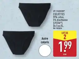 ALDI UP 2 FASHION CULOTTES offre