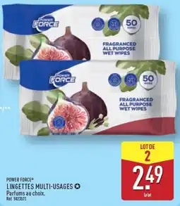 ALDI POWER FORCE LINGETTES MULTI-USAGES offre