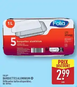 ALDI Folia Barquettes aluminium offre