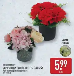 ALDI HOME CREATION COMPOSITION FLEURS ARTIFICIELLES offre