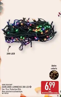 ALDI HOME CREATION® GUIRLANDE LUMINEUSE 200 LED offre
