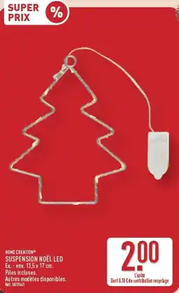 ALDI HOME CREATION® SUSPENSION NOËL LED offre