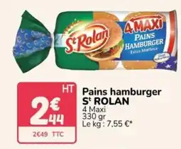 Promocash S' ROLAN Pains hamburger offre