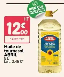 Promocash ABRIL Huile de tournesol offre