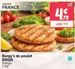 Promocash Burgys de poulet DOUX offre