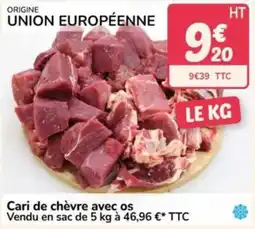 Promocash Cari de chèvre avec os offre