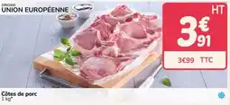 Promocash Cotes de porc offre