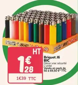 Promocash BIC Briquet J6 offre