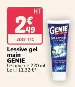Promocash GENIE Lessive gel main offre