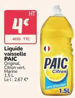 Promocash PAIC Liquide vaisselle offre