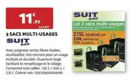 Bricomarché Durable - 3 sacs multi-usages offre