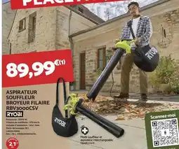 Bricomarché Ryobi - aspirateur souffleur broyeur filaire rév3000csv offre