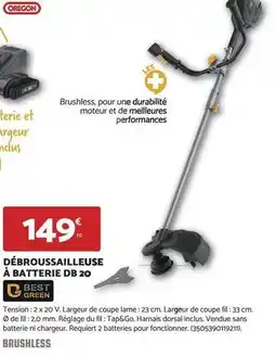 Bricomarché Oregon - débroussailleuse à batterie db 20 offre