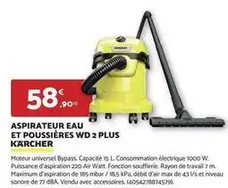 Bricomarché Kärcher - aspirateur eau et poussières wd 2 plus offre