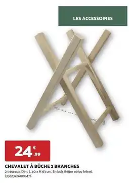 Bricomarché Dim - chevalet à bûche 2 branches offre