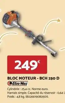 Bricomarché Bloc moteur - bch 250 d offre