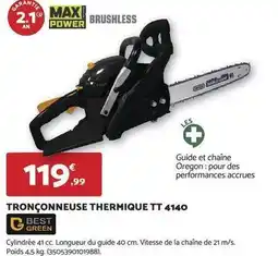 Bricomarché Oregon - tronçonneuse thermique tt 4140 offre