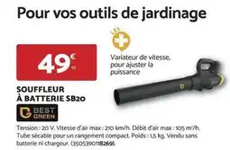 Bricomarché Souffleur a batterie sb20 offre