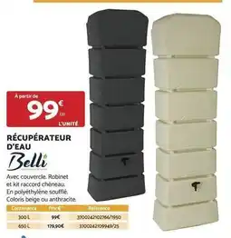 Bricomarché Belli - récupérateur d'eau offre